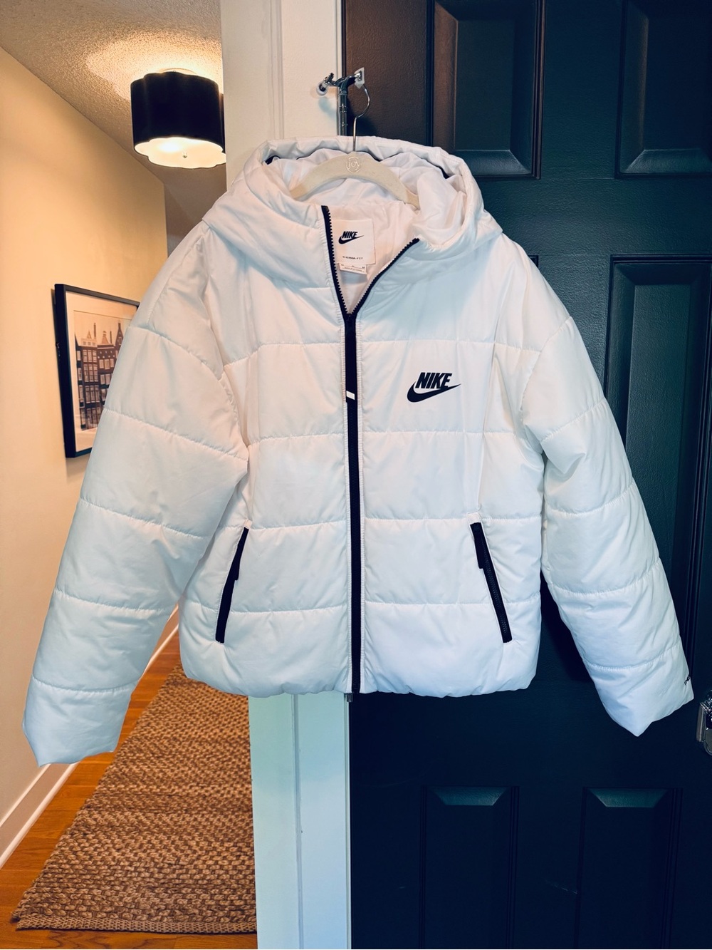 Nike Therma-FIT Repel White Oversized Puffer Jacket M